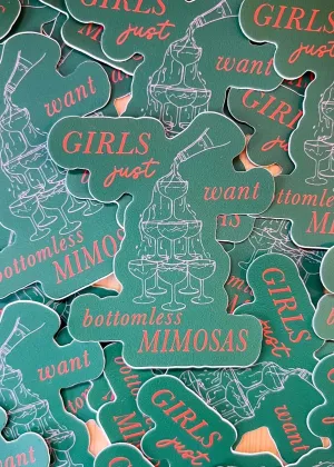Bottomless Mimosas Sticker