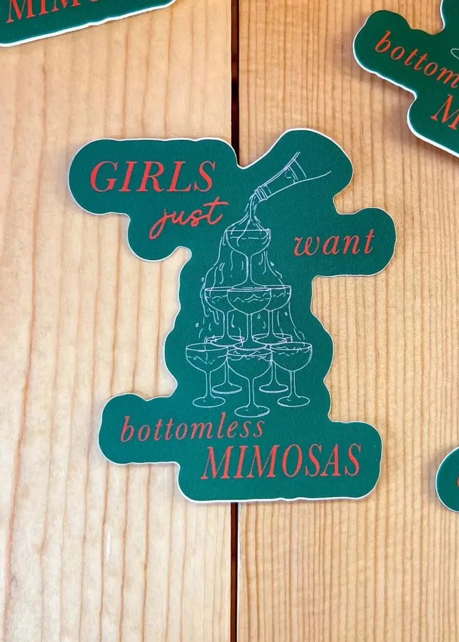 Bottomless Mimosas Sticker