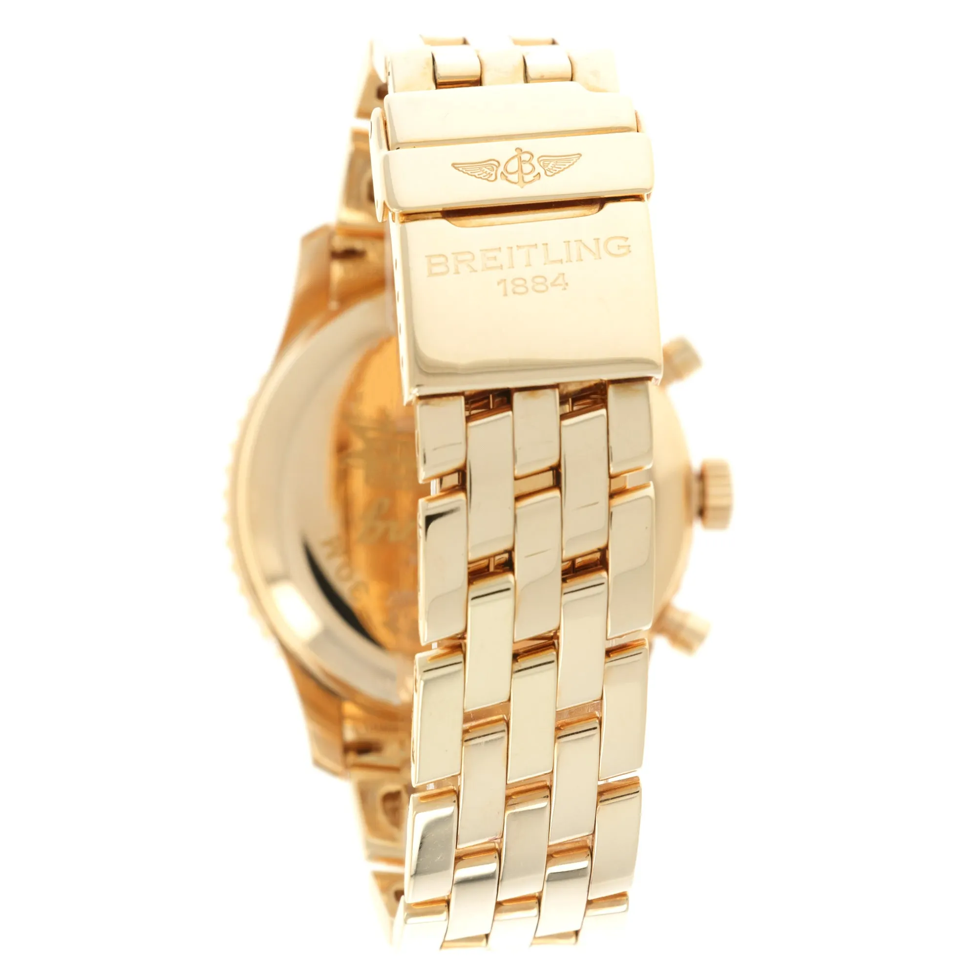 Breitling Yellow Gold Montbrilliant Spatiographe Watch