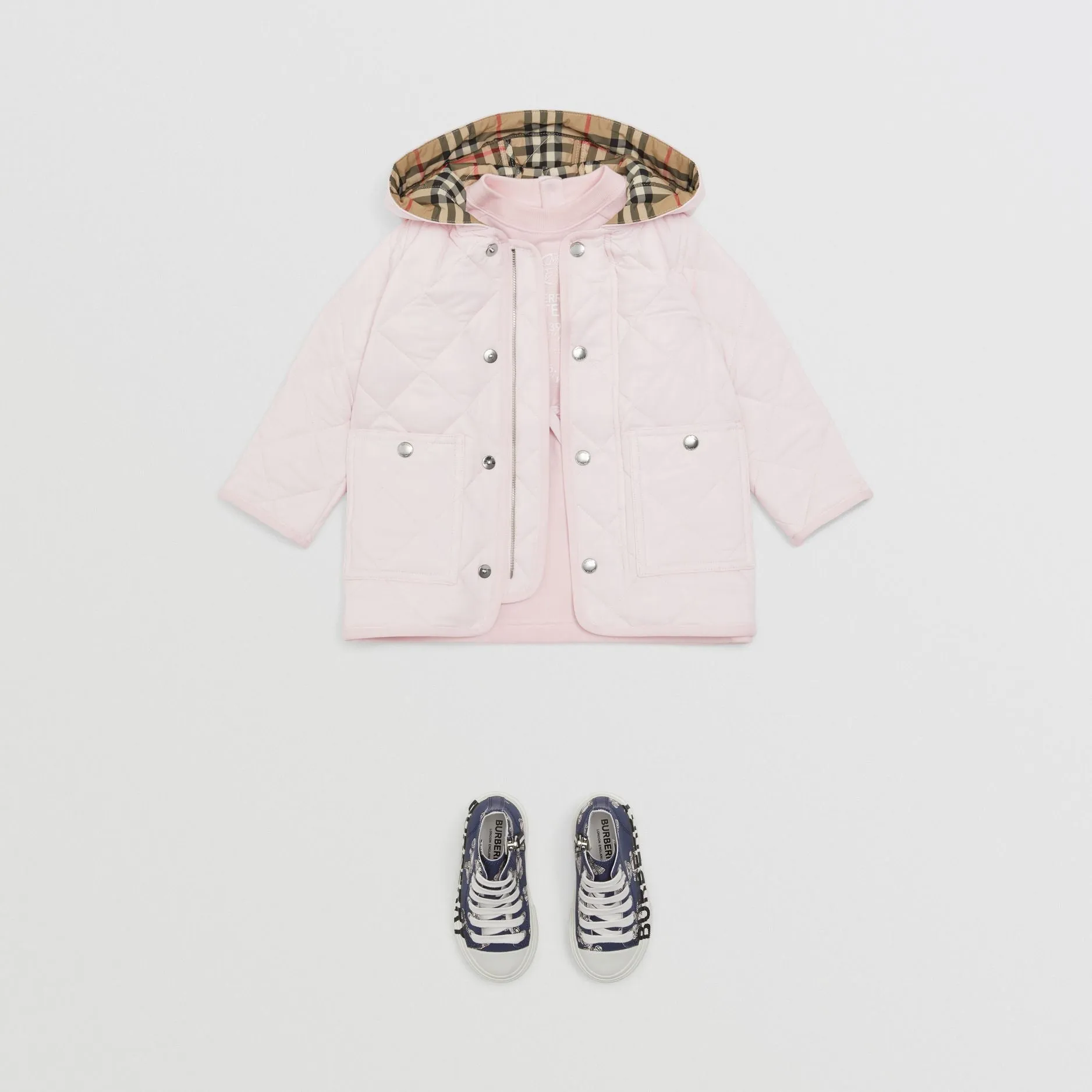 Burberry Baby Pink Quilted Jacket
