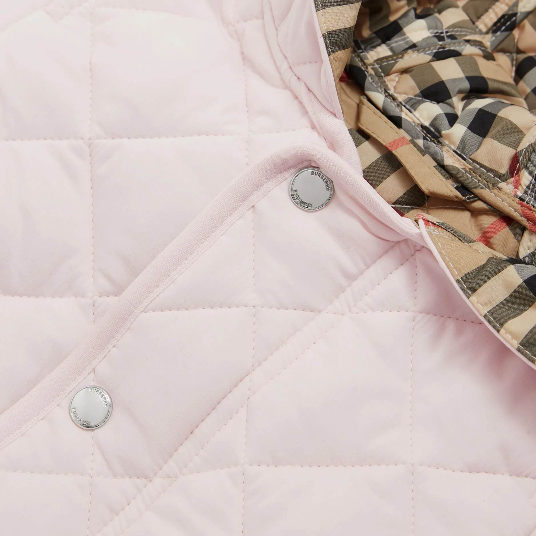 Burberry Baby Pink Quilted Jacket