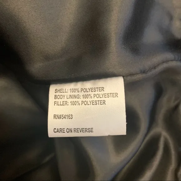 Calvin Klein Black Quilted Removable Hood Jacket