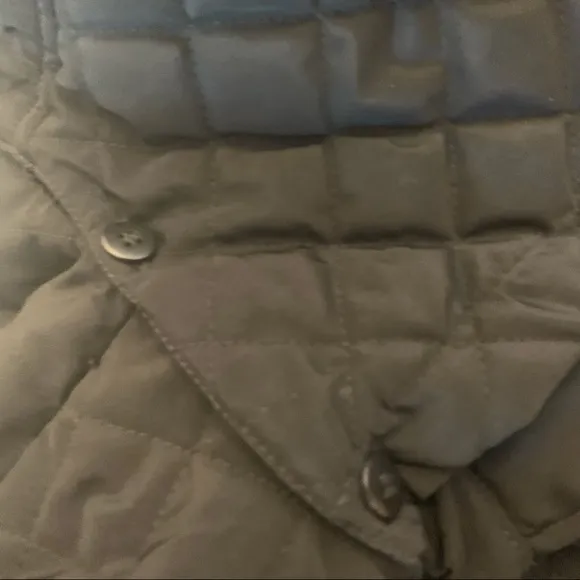 Calvin Klein Black Quilted Removable Hood Jacket