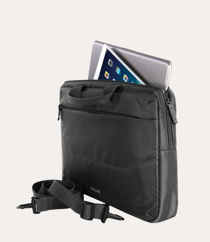 Cartella Sottile Tucano per Laptop fino a 13,3" e MacBook Pro 14" Idea Nero   Mouse in OMAGGIO