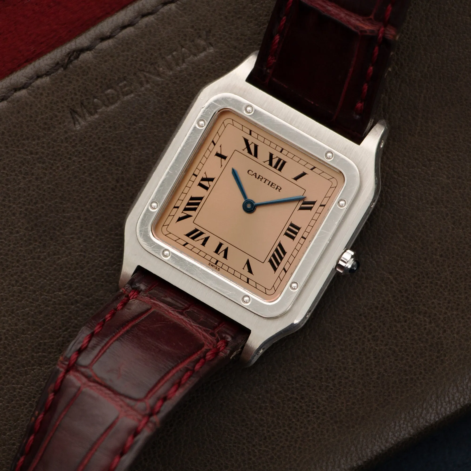 Cartier Platinum Santos Dumont Watch, Ref. 1575