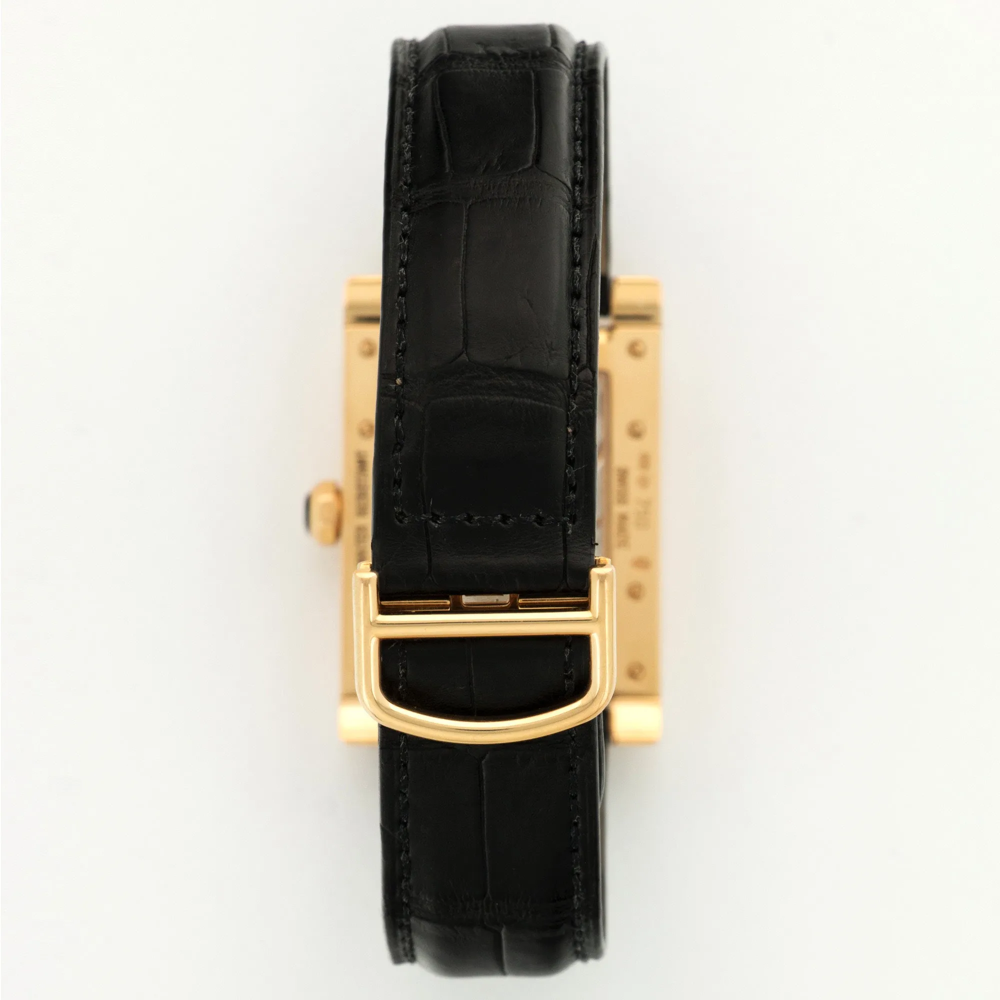 Cartier Rose Gold Tank A Vis Dual Time Watch Ref. W1537651