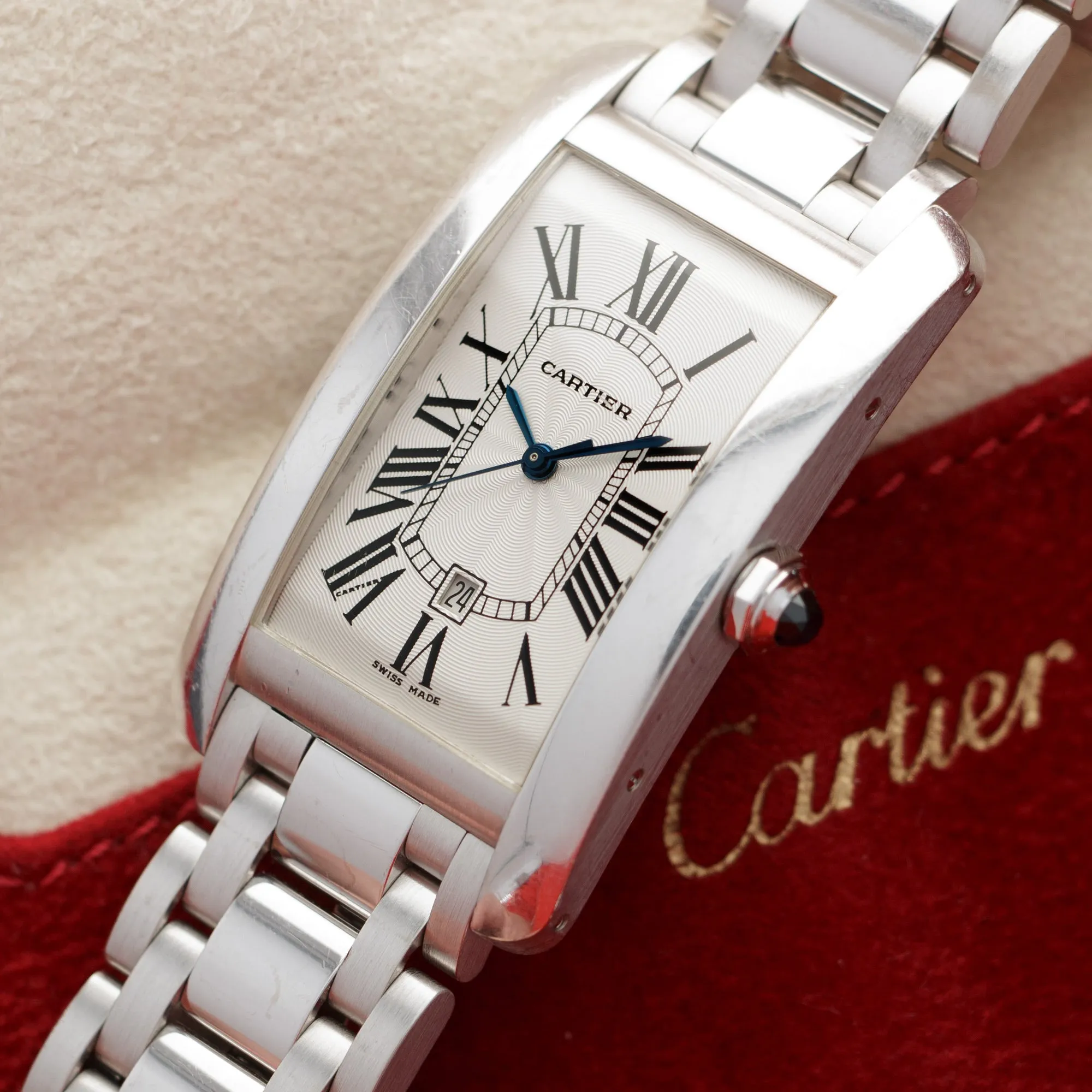 Cartier White Gold Tank Americaine XL Ref. 2521