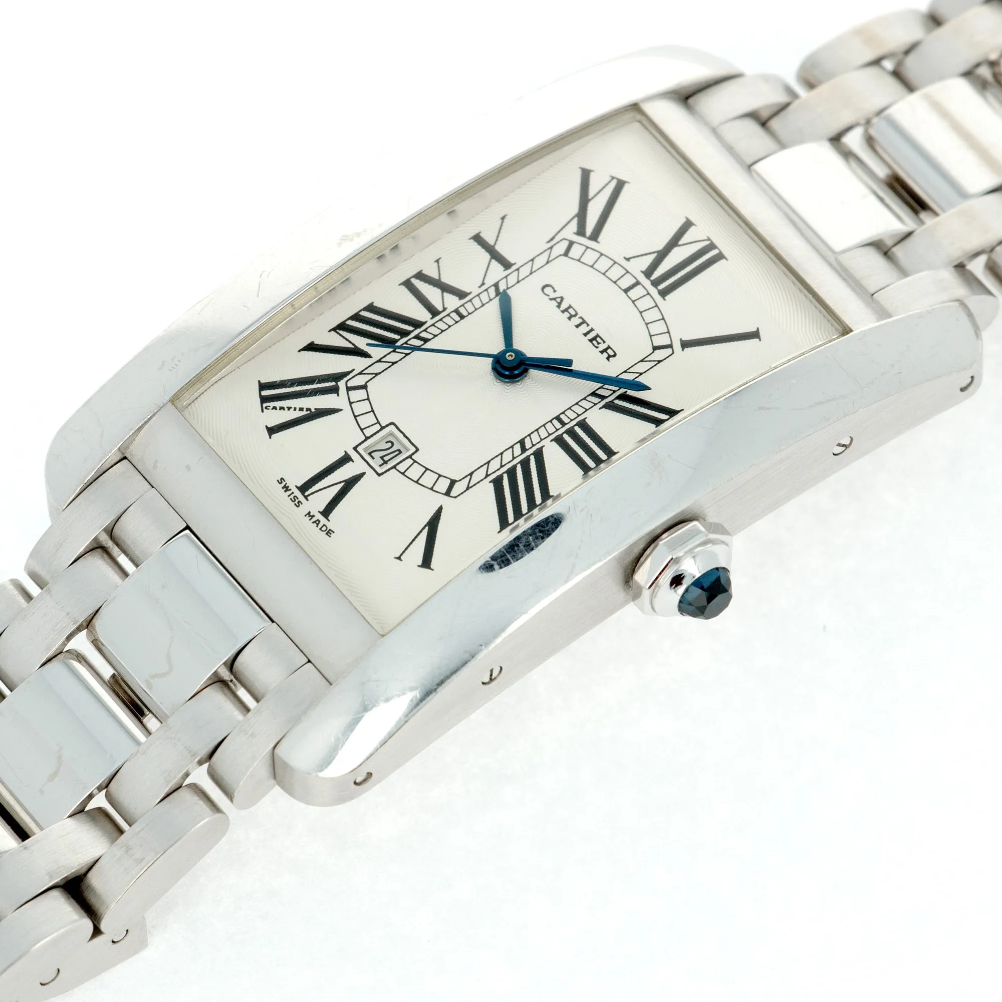 Cartier White Gold Tank Americaine XL Ref. 2521