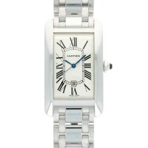 Cartier White Gold Tank Americaine XL Ref. 2521