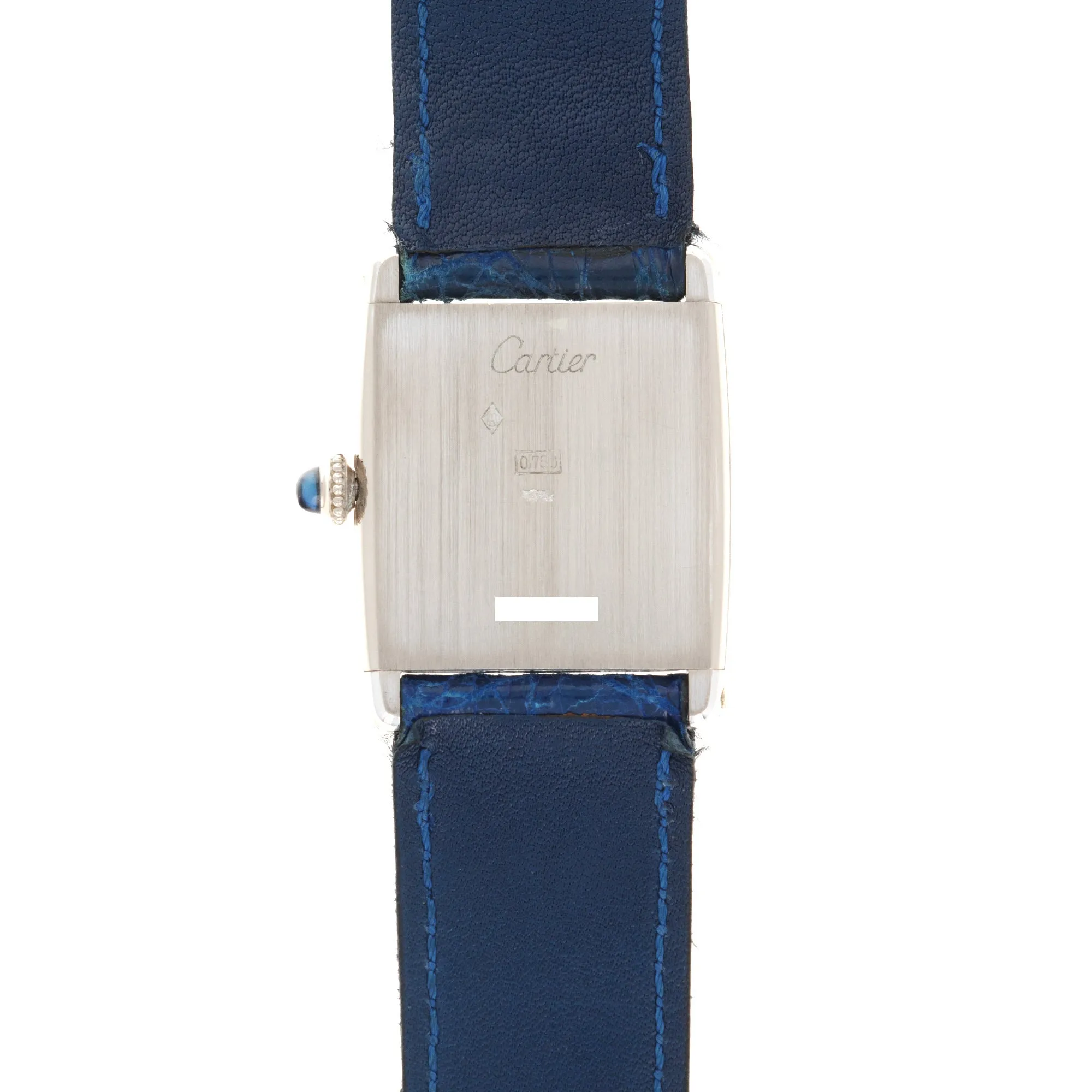 Cartier White Gold Tank Watch, Circa 1970s