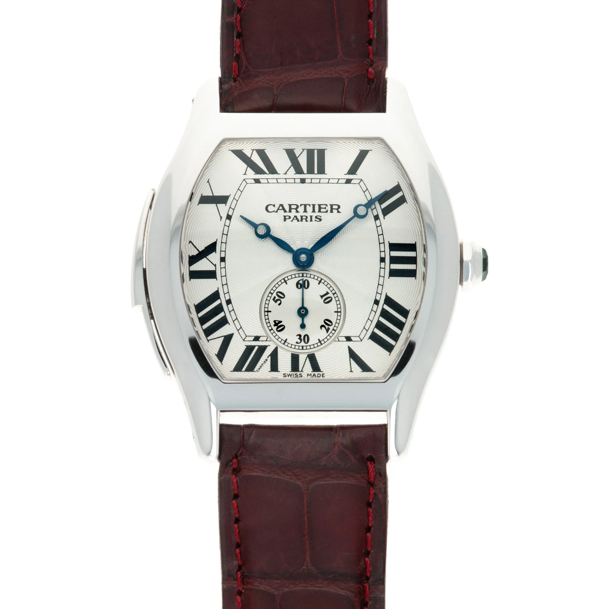 Cartier White Gold Tortue Minute Repeater Watch