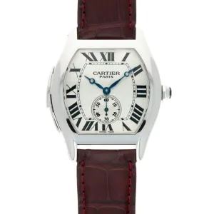 Cartier White Gold Tortue Minute Repeater Watch