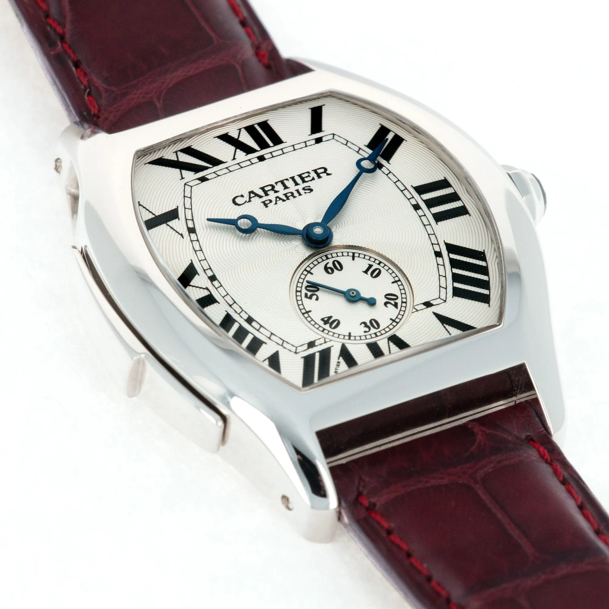 Cartier White Gold Tortue Minute Repeater Watch