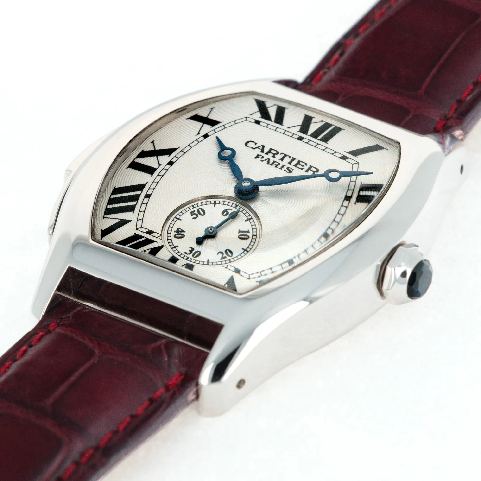 Cartier White Gold Tortue Minute Repeater Watch