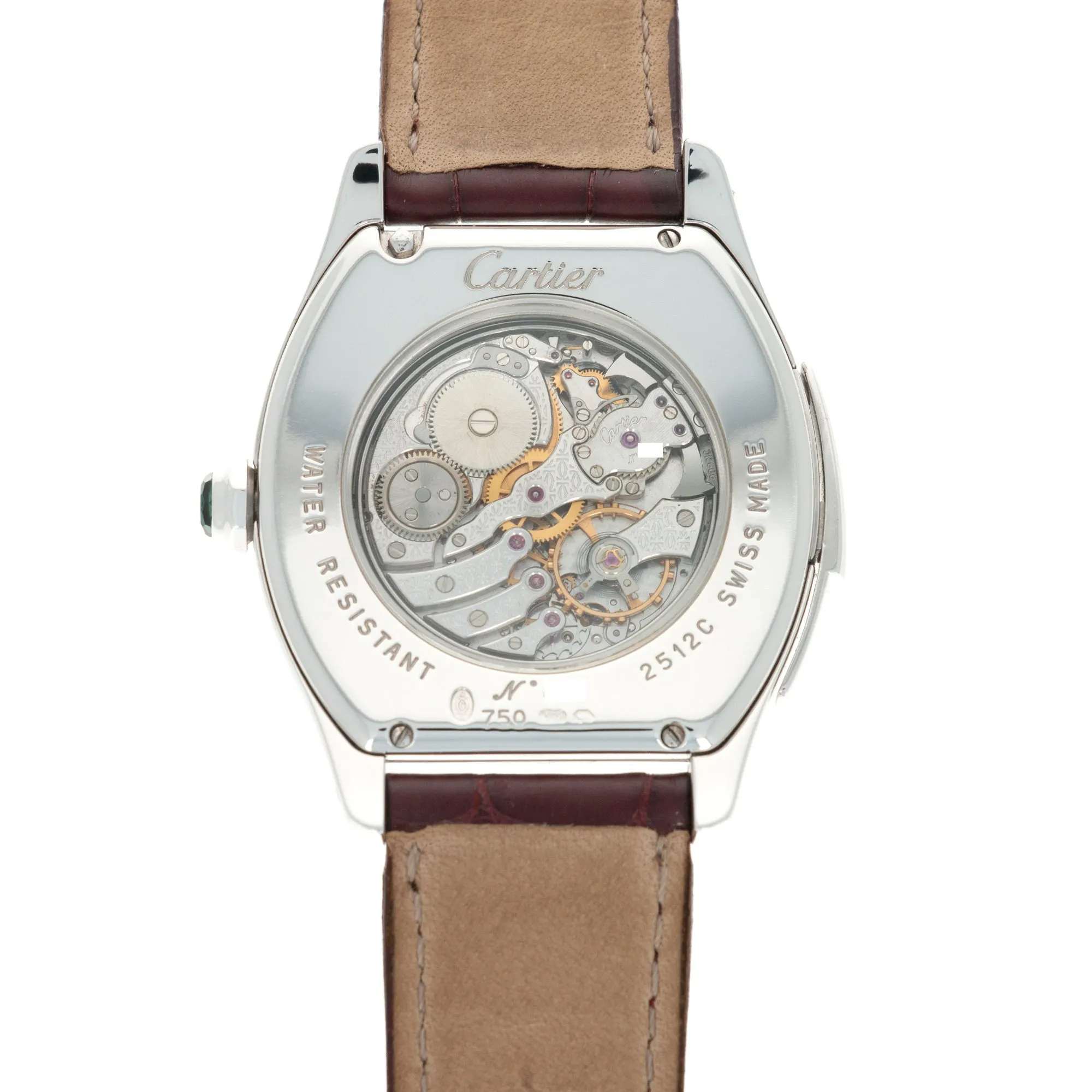 Cartier White Gold Tortue Minute Repeater Watch
