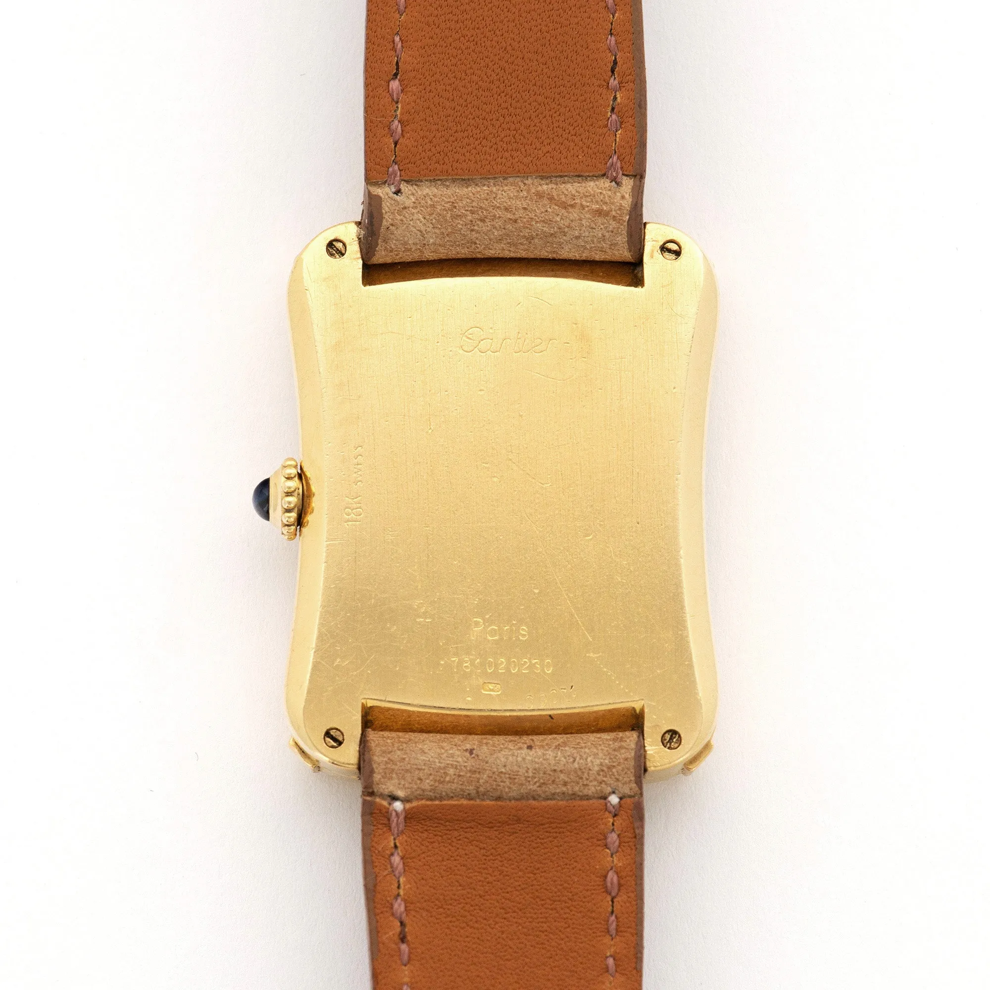 Cartier Yellow Gold Bamboo Coussin Watch