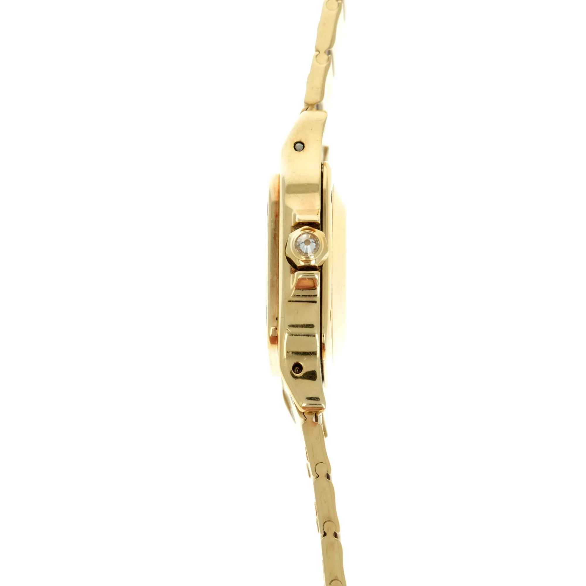 Cartier Yellow Gold Santos Diamond Watch