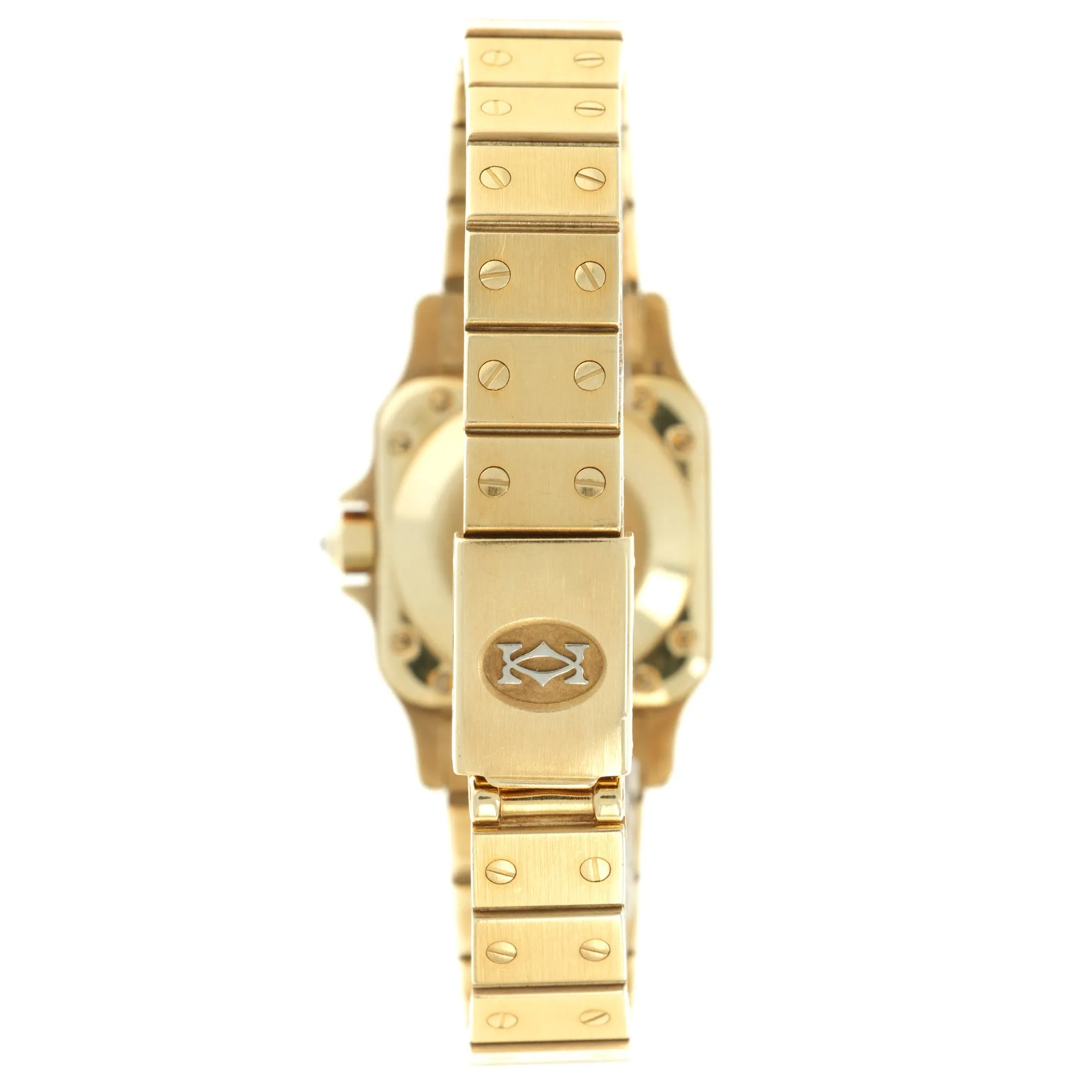 Cartier Yellow Gold Santos Diamond Watch