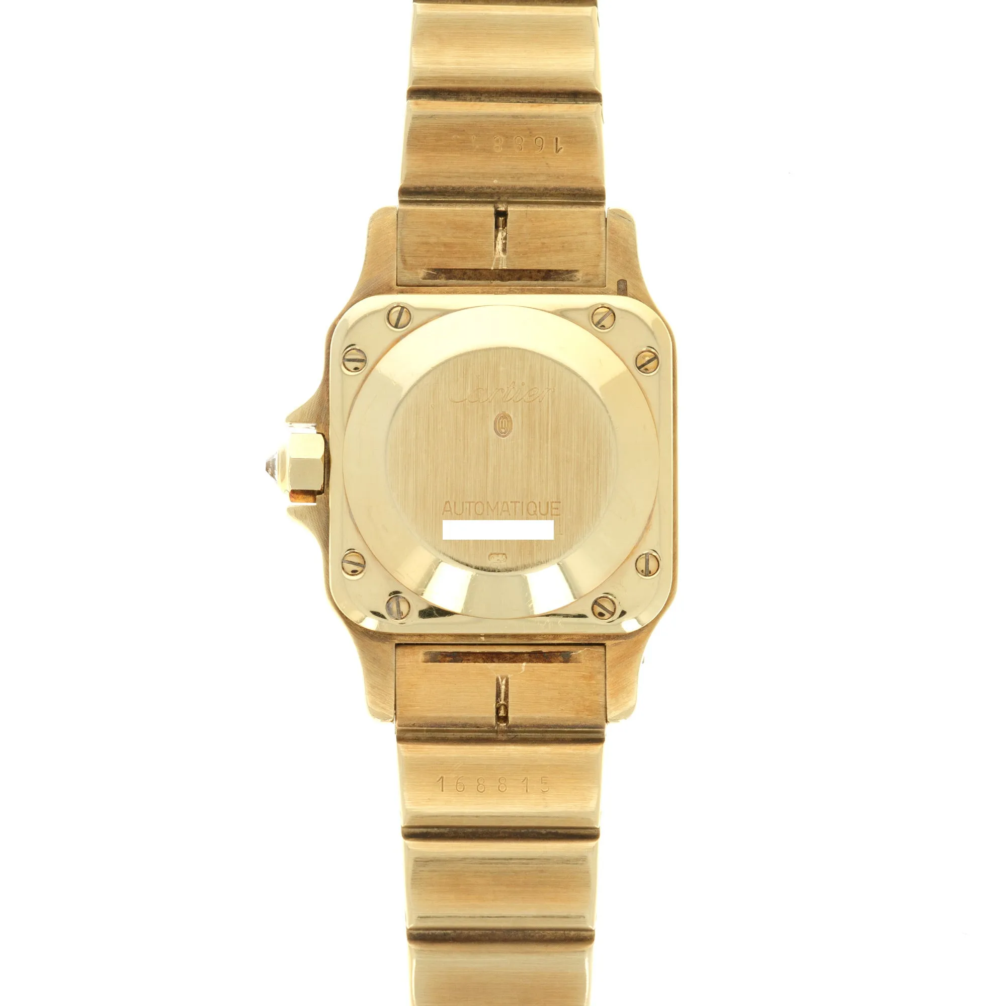 Cartier Yellow Gold Santos Diamond Watch