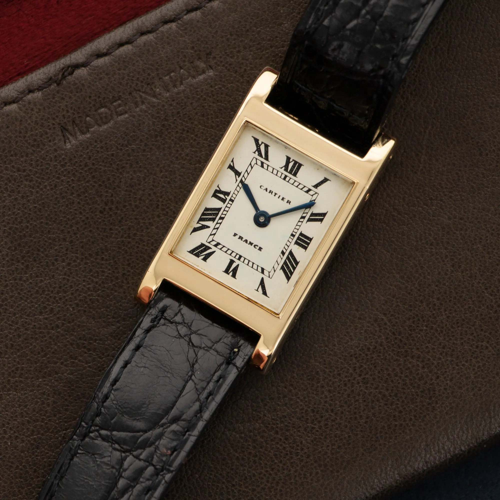 Cartier Yellow Gold Tank Bec dAigle Watch
