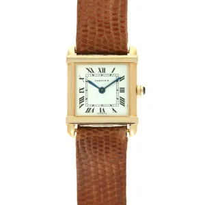 Cartier Yellow Gold Tank Chinoise Watch, 1970s