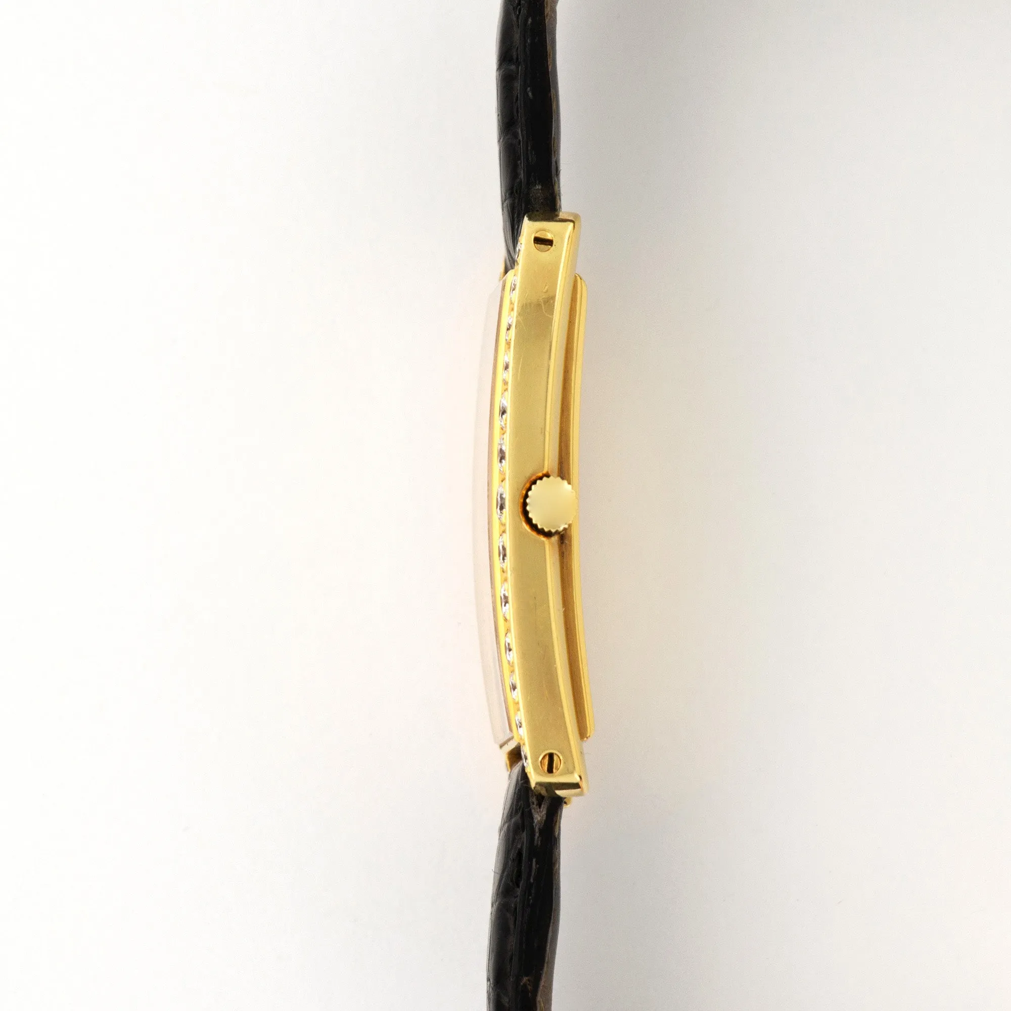 Cartier Yellow Gold Tank Diamond Watch