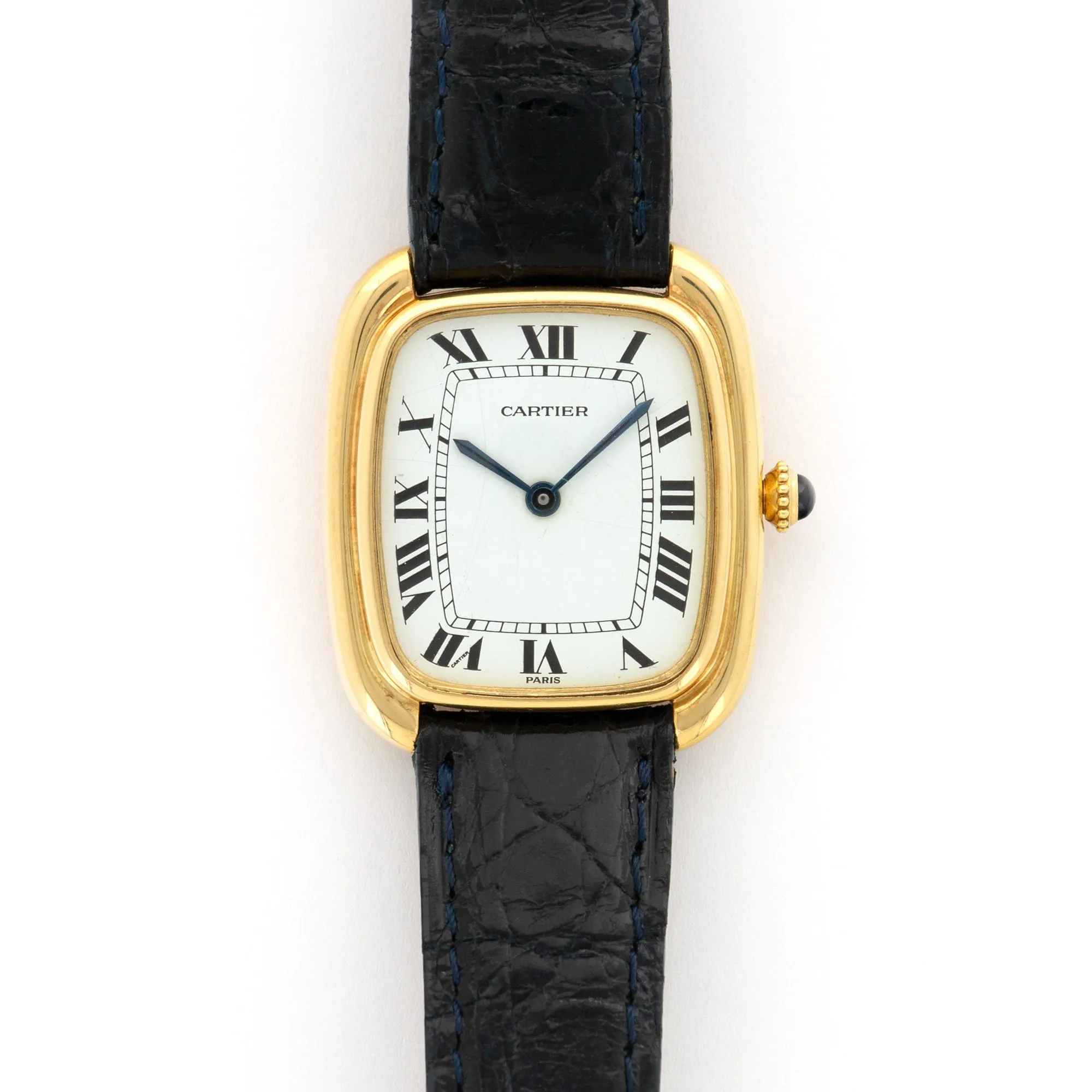 Cartier Yellow Gold Tank Gondole Strap Watch