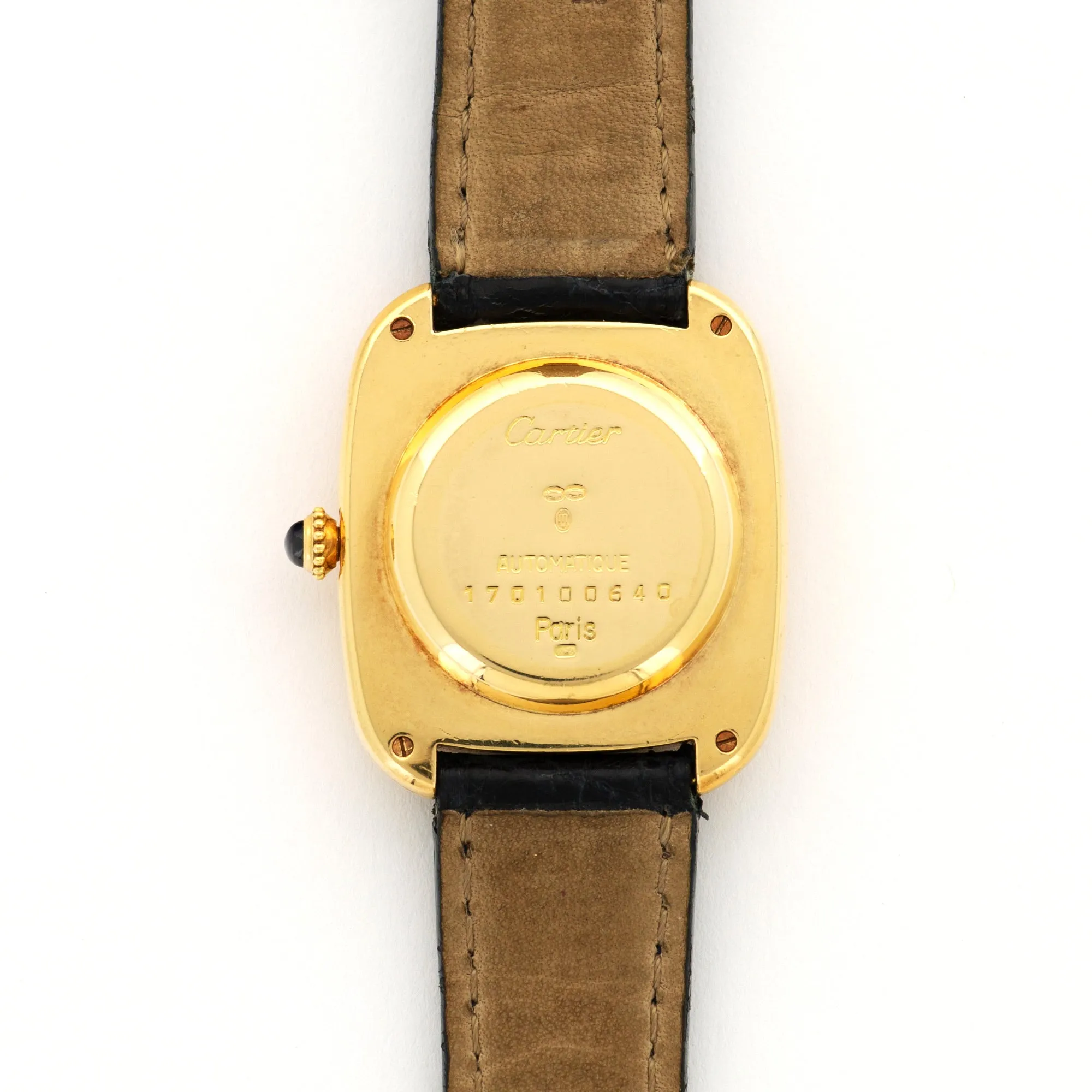 Cartier Yellow Gold Tank Gondole Strap Watch