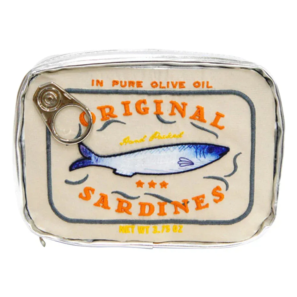 Cathy | Embroidered Cat-Fish Cosmetic Bag