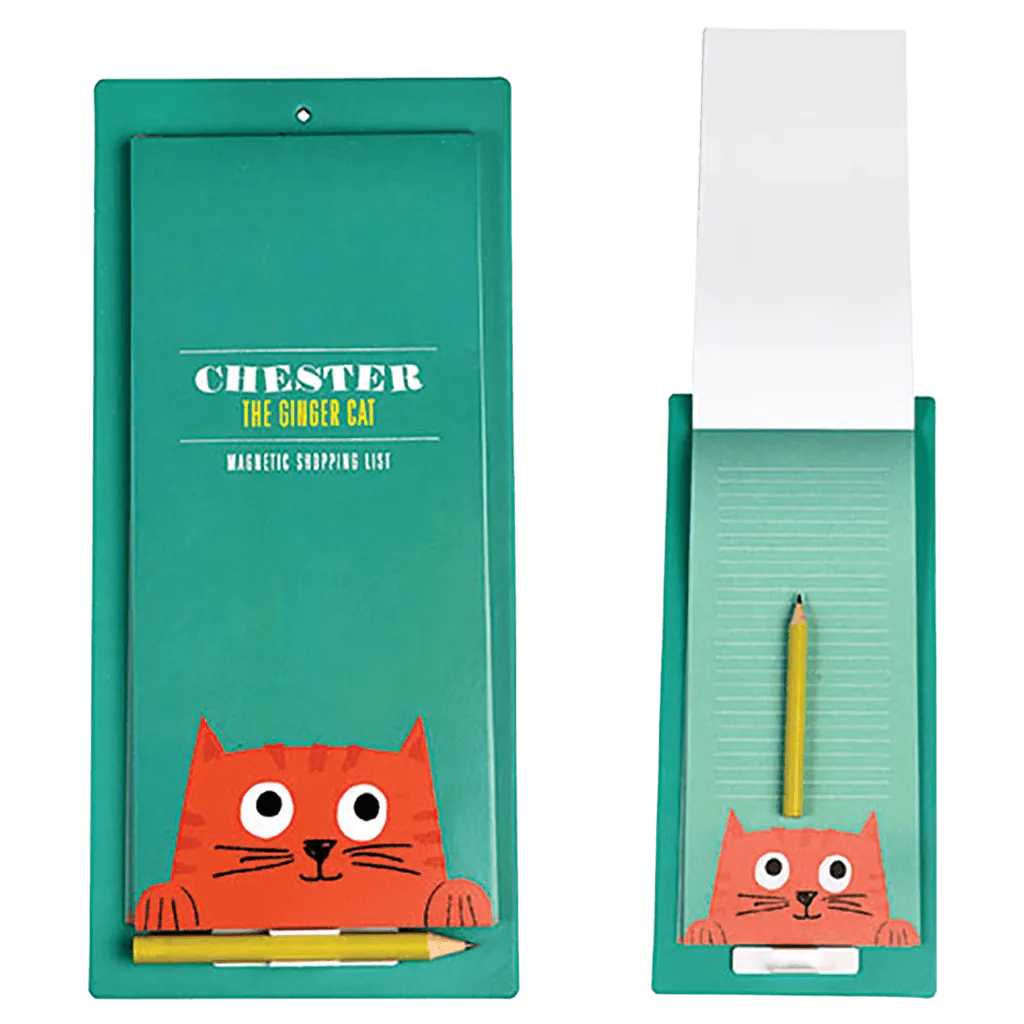 Chester the Cat Magnetic Shopping List