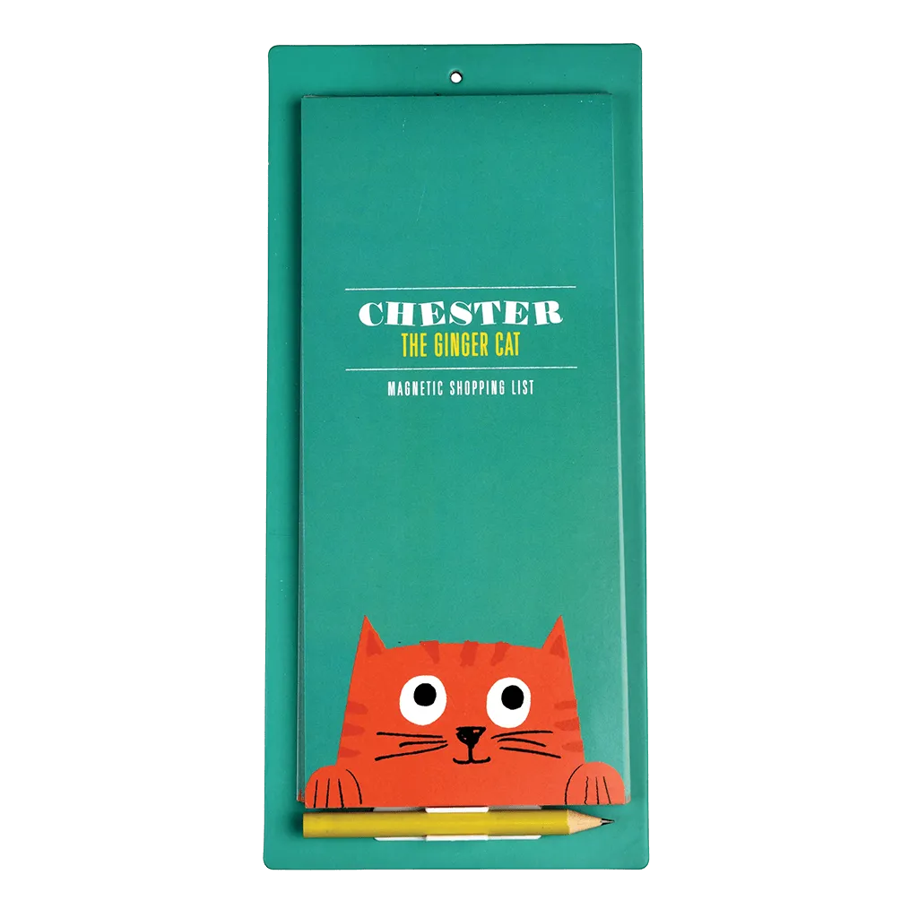Chester the Cat Magnetic Shopping List