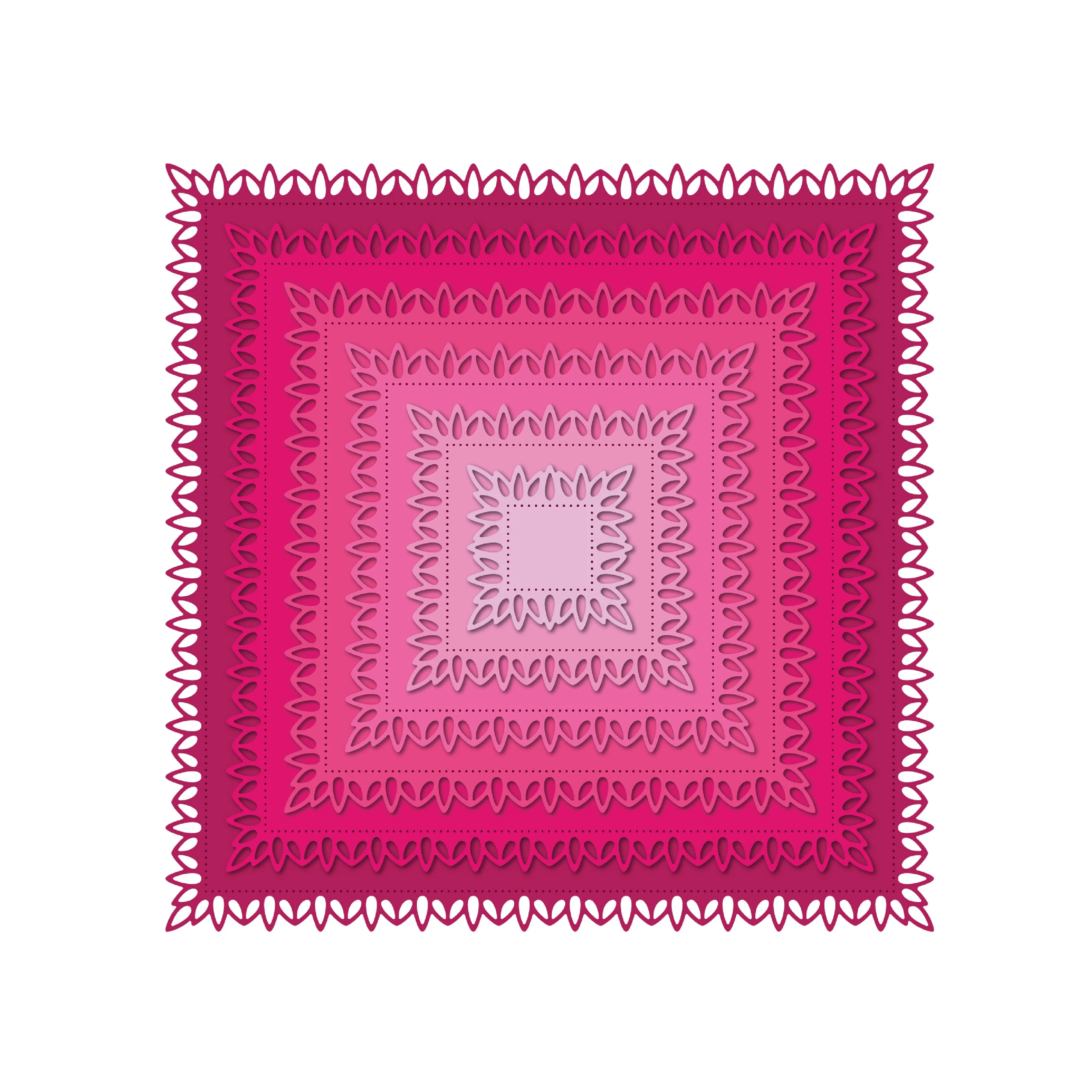 Chloes Creative Cards Metal Die Set – 8x8" Decorative Squares