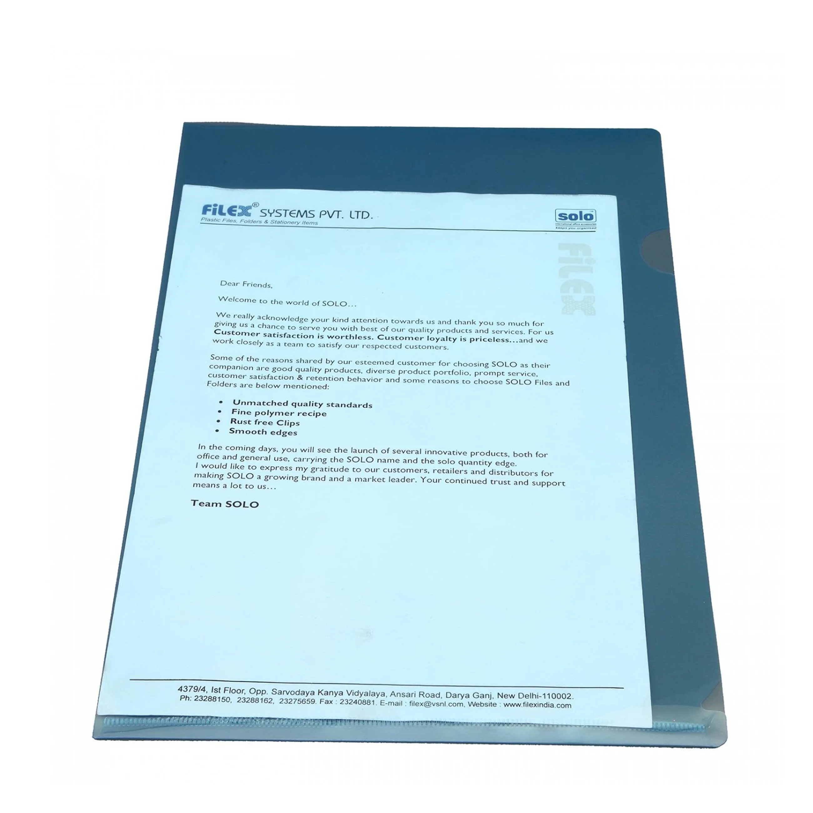 Clear Holder - FC (CH111), Pack of 10