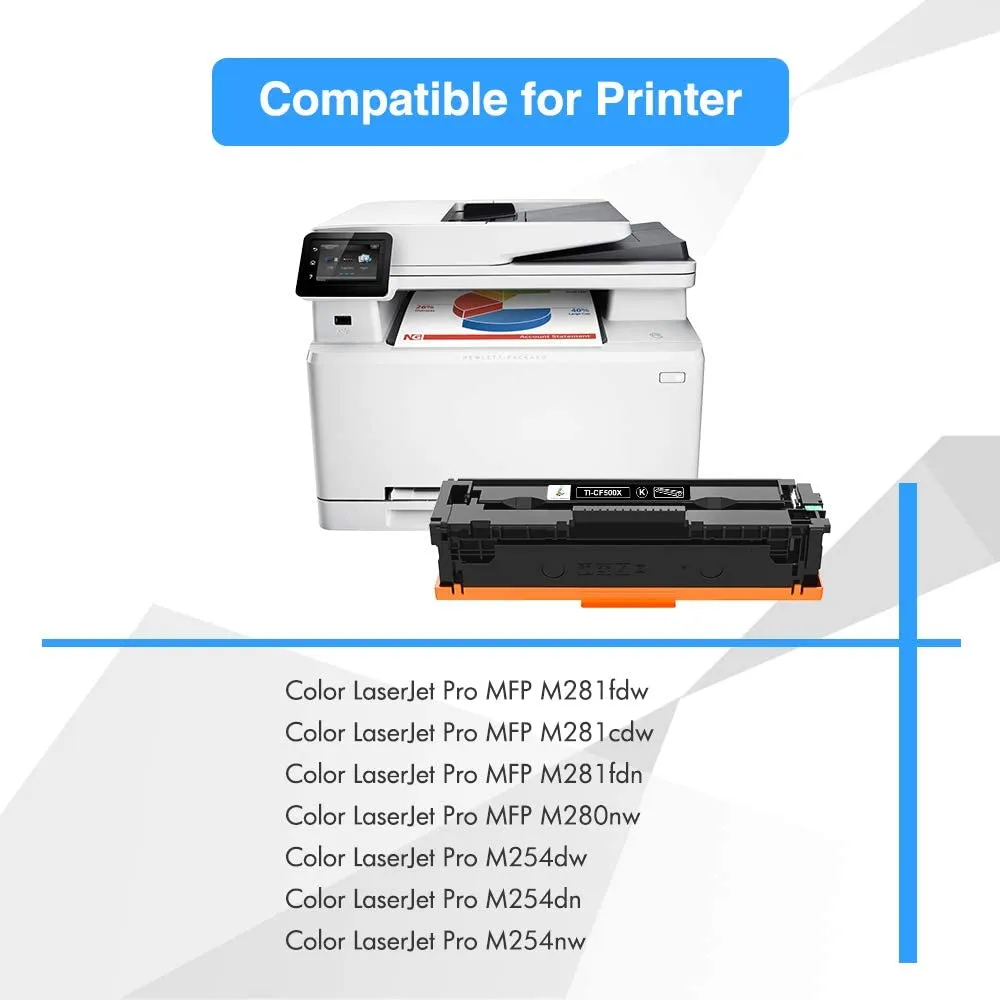 Compatible Black Toner Cartridge alternative for HP CF500X