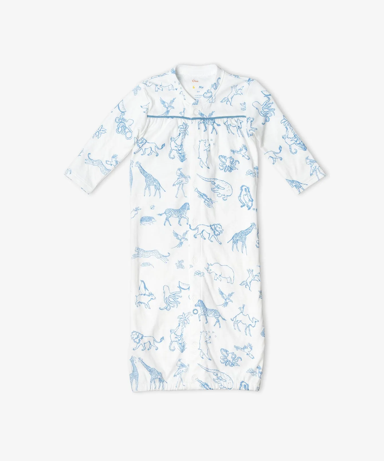 Convertible Gown, Blue Animal Parade