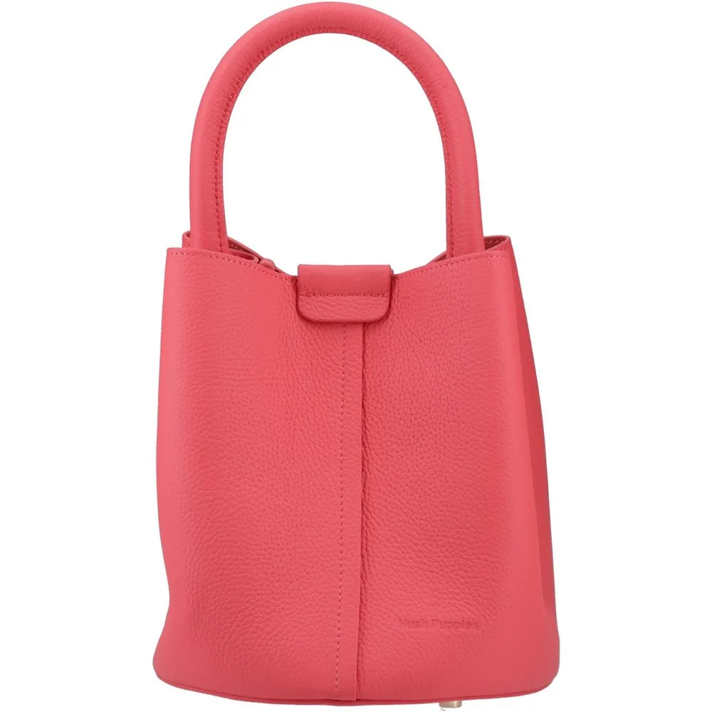 Coral Valencia Leather Handbag