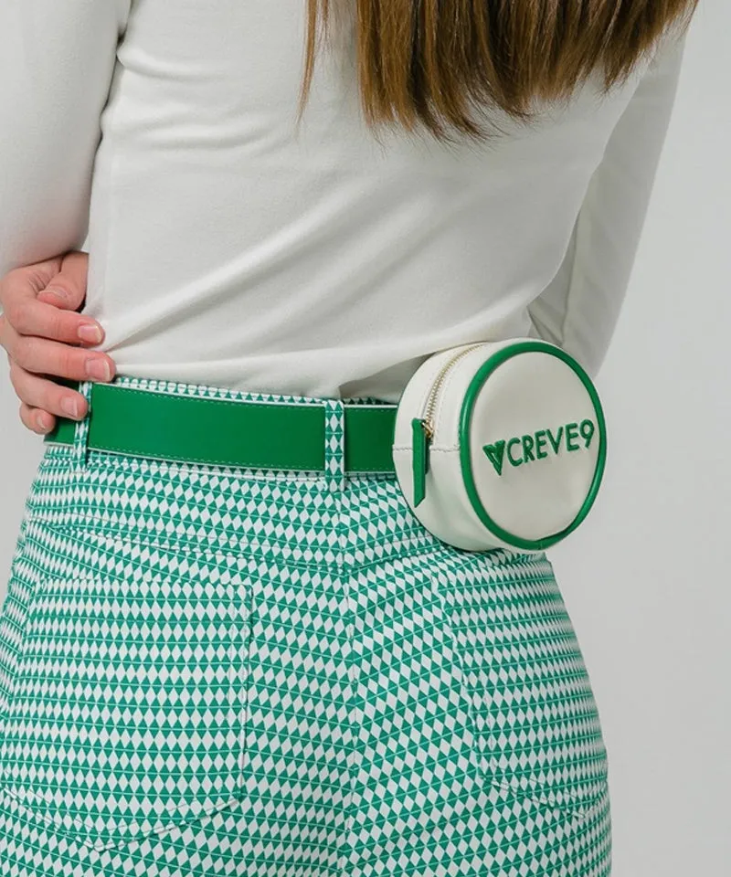 CREVE NINE: Round Ball Pouch - Ivory