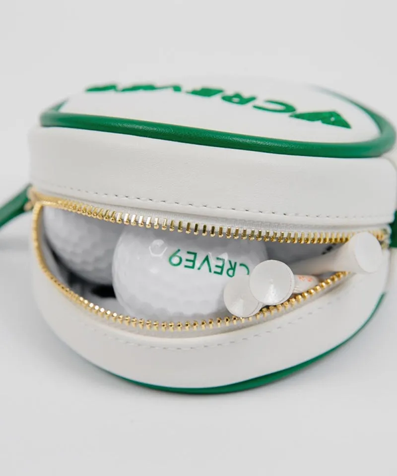 CREVE NINE: Round Ball Pouch - Ivory