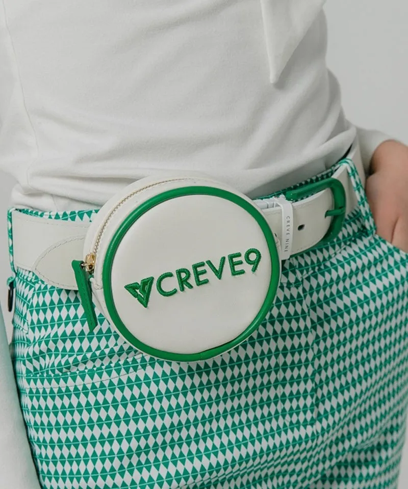 CREVE NINE: Round Ball Pouch - Ivory