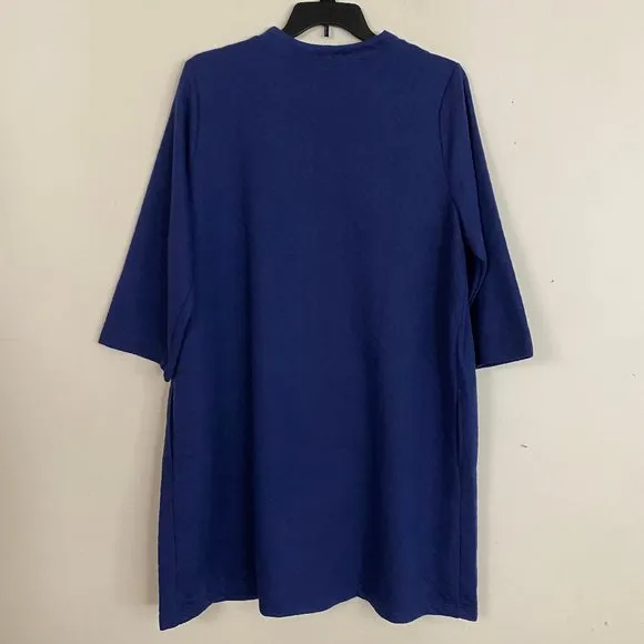 Croft &amp; Barrow Quilted Zip Duster Robe 1X