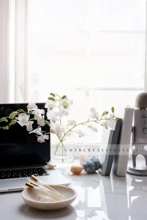 Crystals and Laptop 7