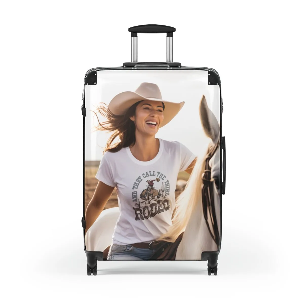 Custom Rolling Suitcase Set