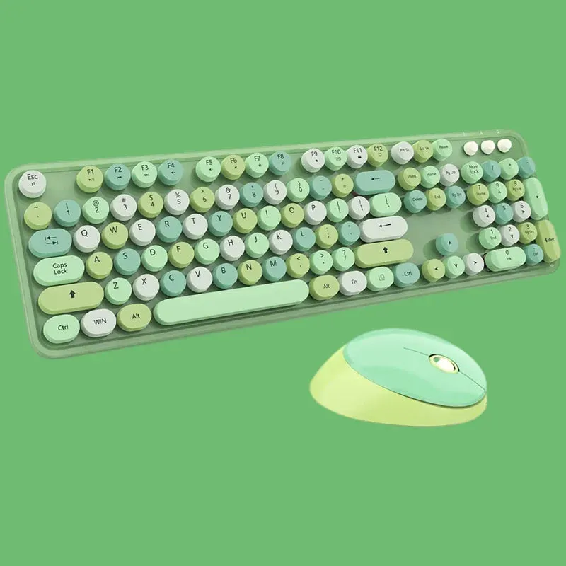 Cute 2.4G Wireless Keyboard Mouse Set
