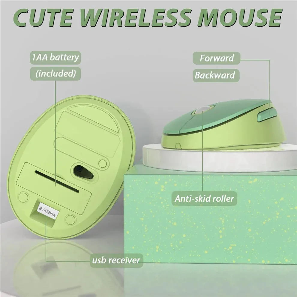 Cute 2.4G Wireless Keyboard Mouse Set