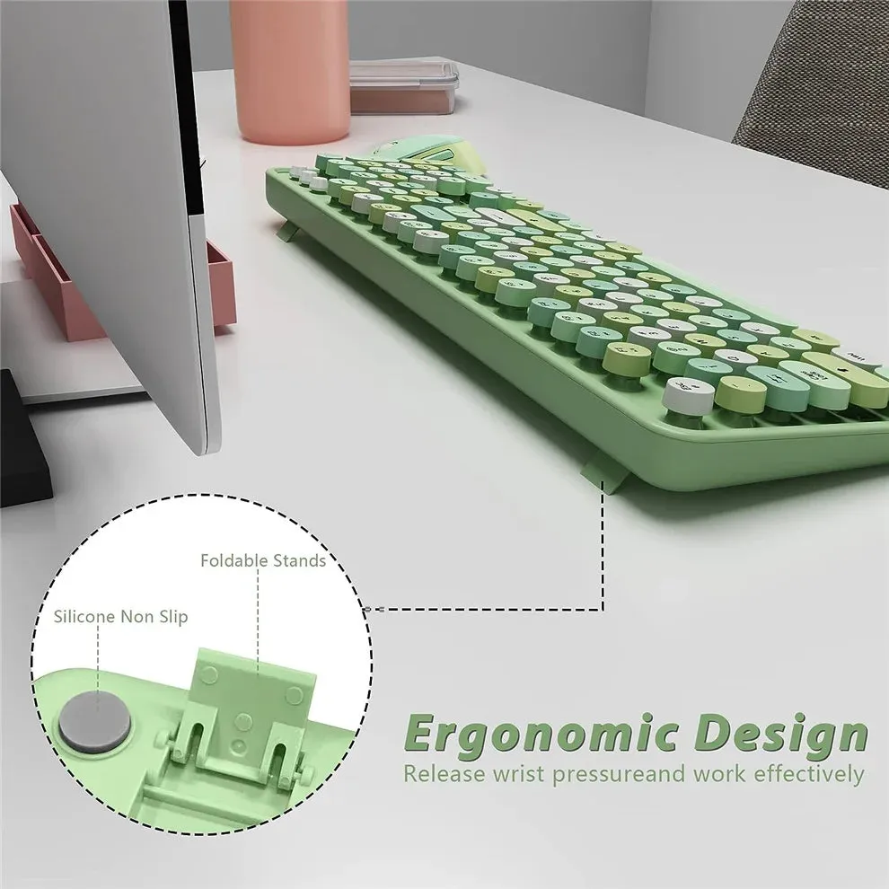 Cute 2.4G Wireless Keyboard Mouse Set