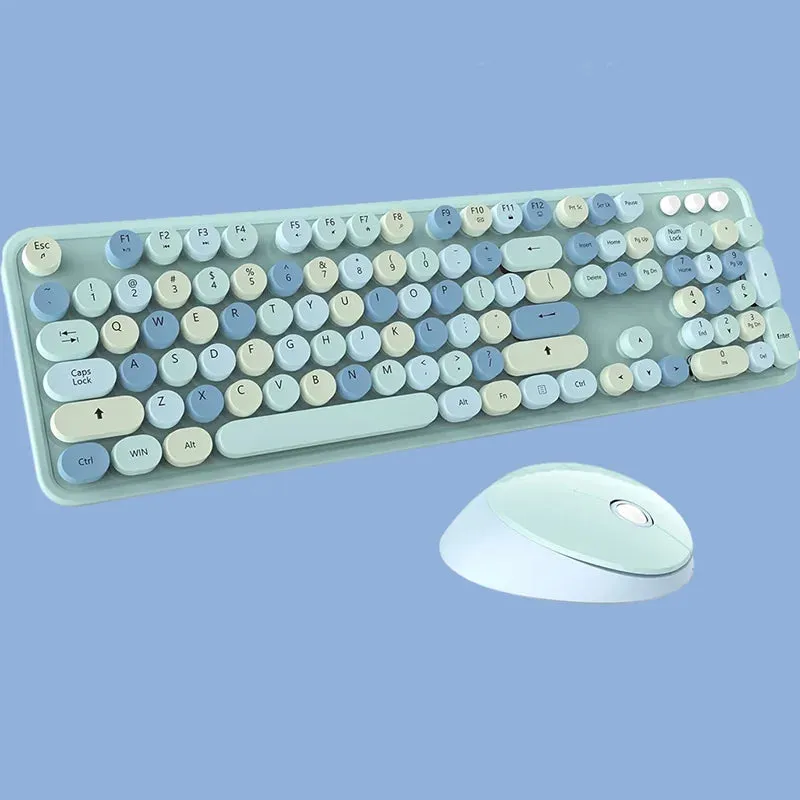 Cute 2.4G Wireless Keyboard Mouse Set