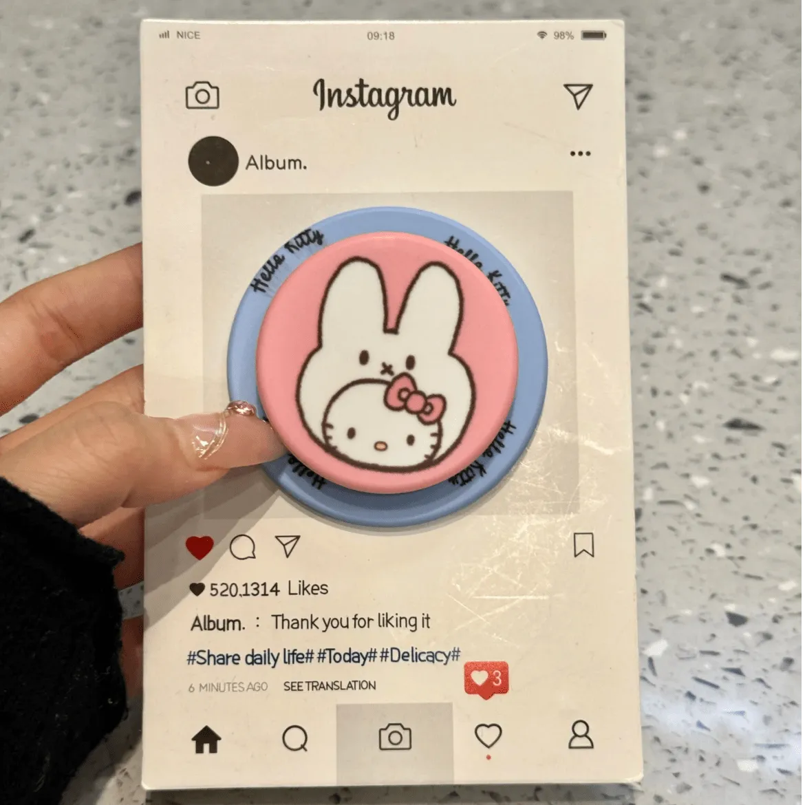 Cute Miffy Hello Kitty Magnetic Stand iPhone Case