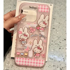Cute Miffy Hello Kitty Magnetic Stand iPhone Case