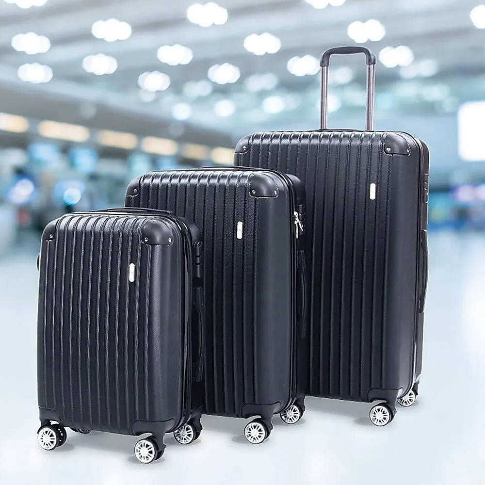 Delegate Suitcases Luggage Set 20 24" 28"Carry On Trolley TSA Travel Bag"
