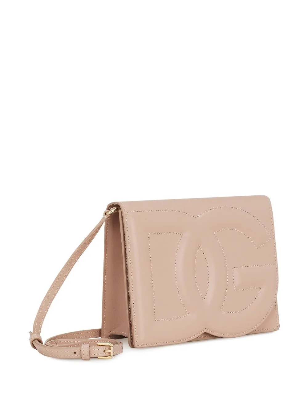 Dg logo leather crossbody bag